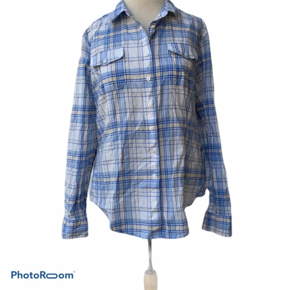 Tommy Hilfiger Button Up‎ Shirt Roll Sleeves L